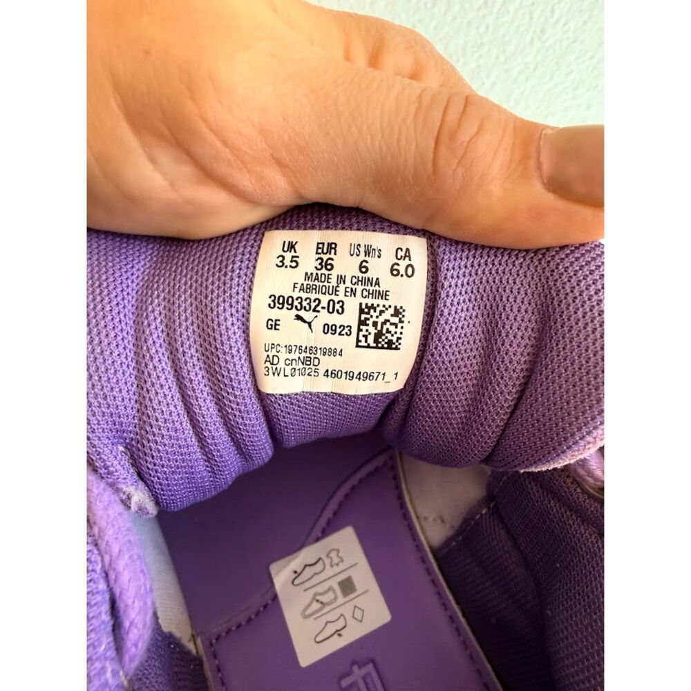 Puma x Fenty by Rihanna Creeper Phatty Lavender Purple & Cherry Red size 6 NWB - Picture 13 of 16